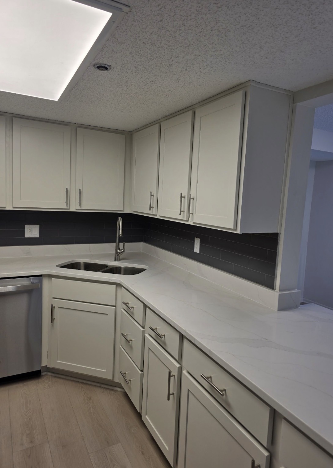 Newly Installed Kitchen Cabinets