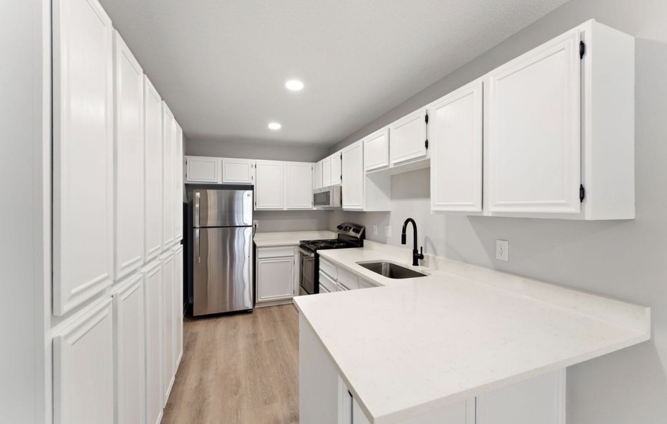 Modern White Kitchen Remodel