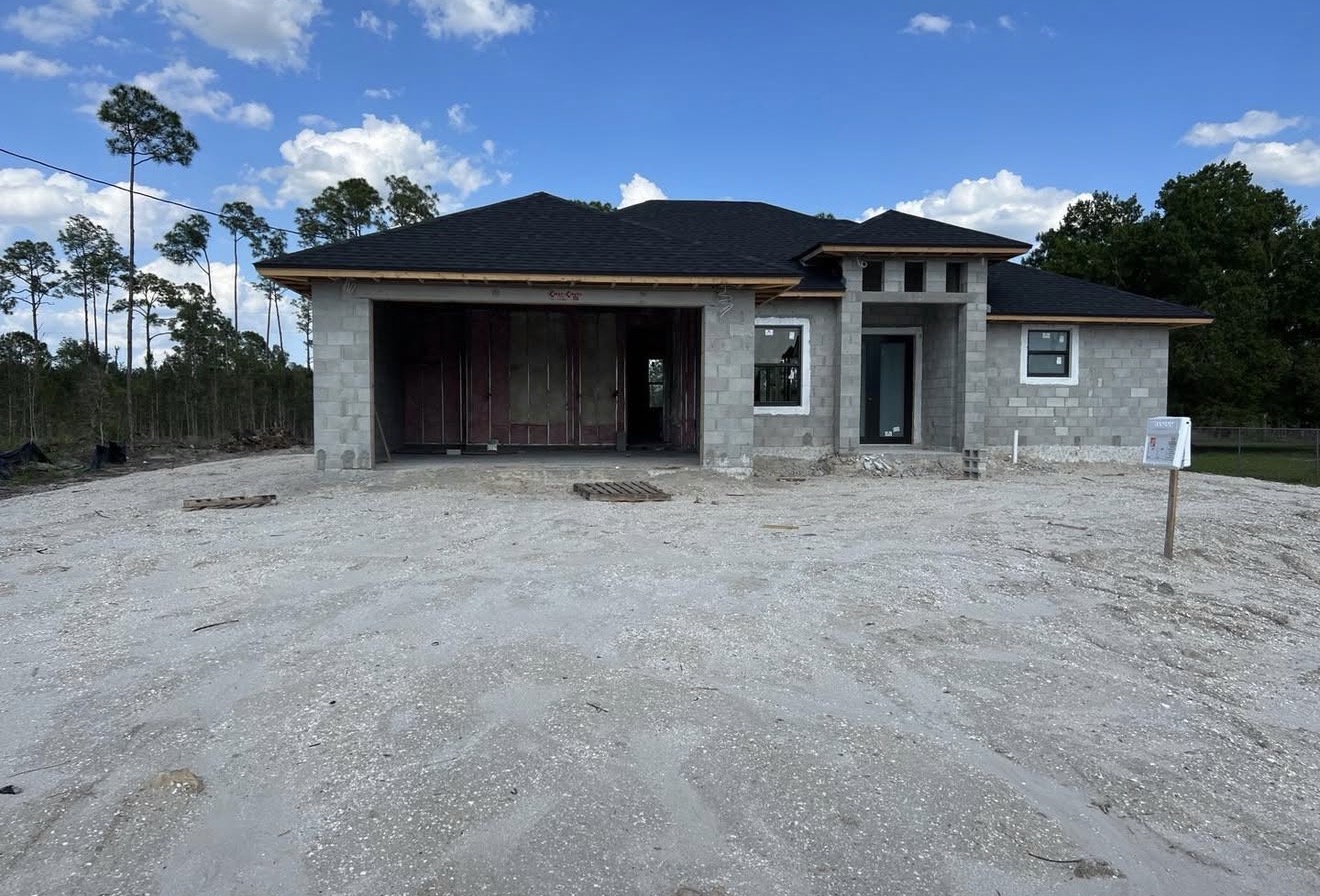 New House Construction, Exterior Shell