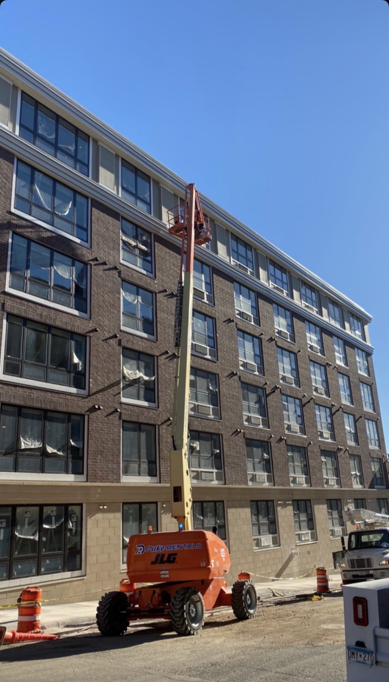 Building Exterior with Lift
