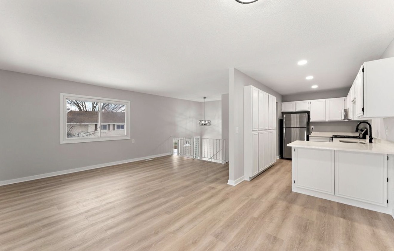 Modern Kitchen and Living Room