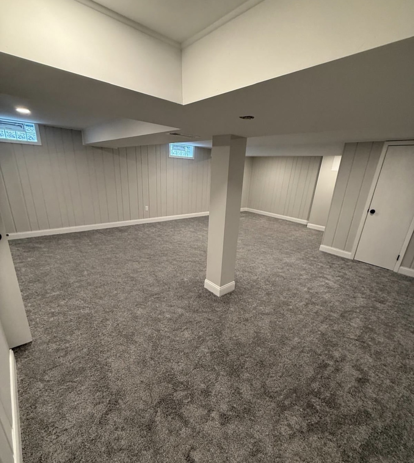 Finished Basement Carpet Installation