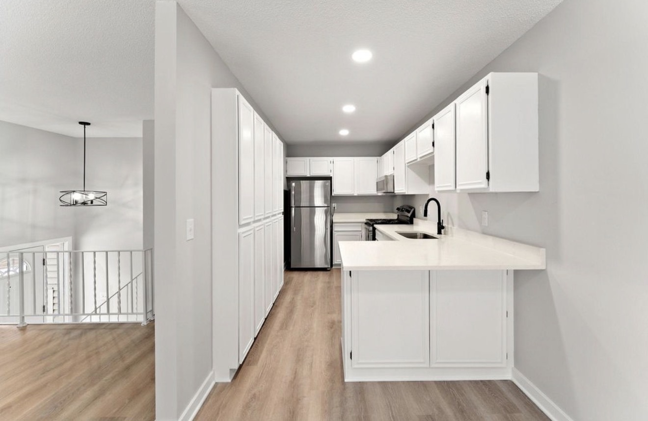 Open concept kitchen and dining