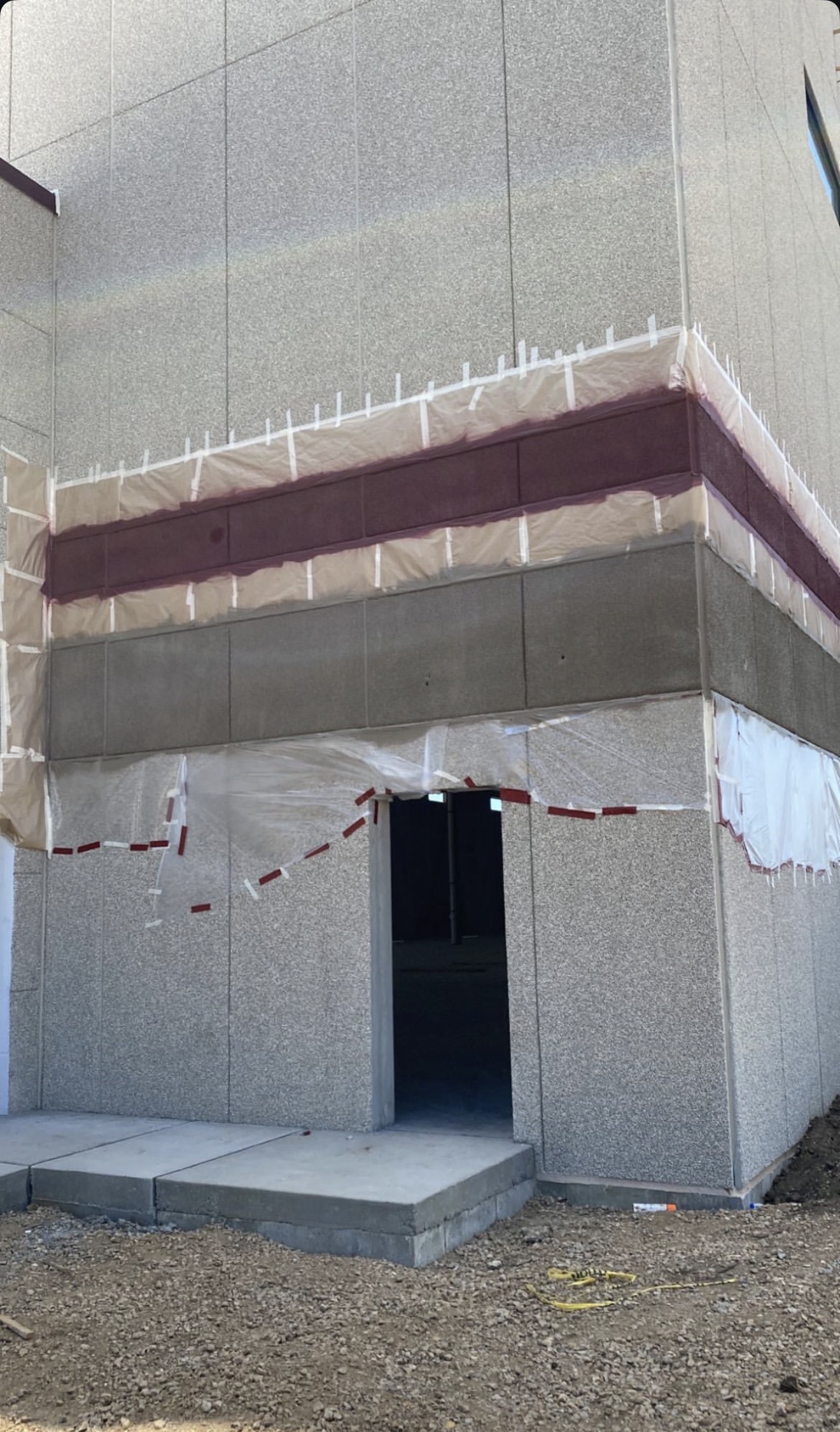 Exterior Painting Prep Commercial Building