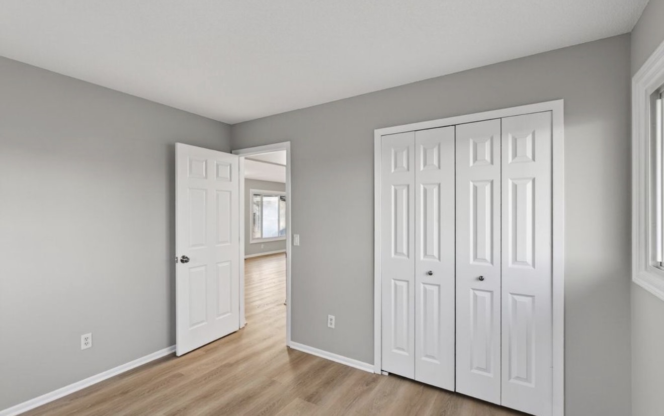 Light Gray Walls, White Trim