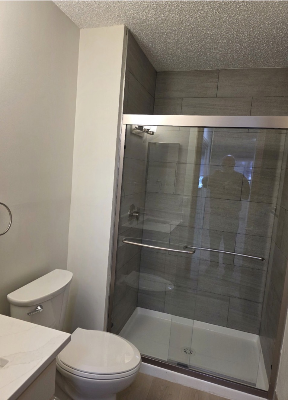 New Shower and Toilet