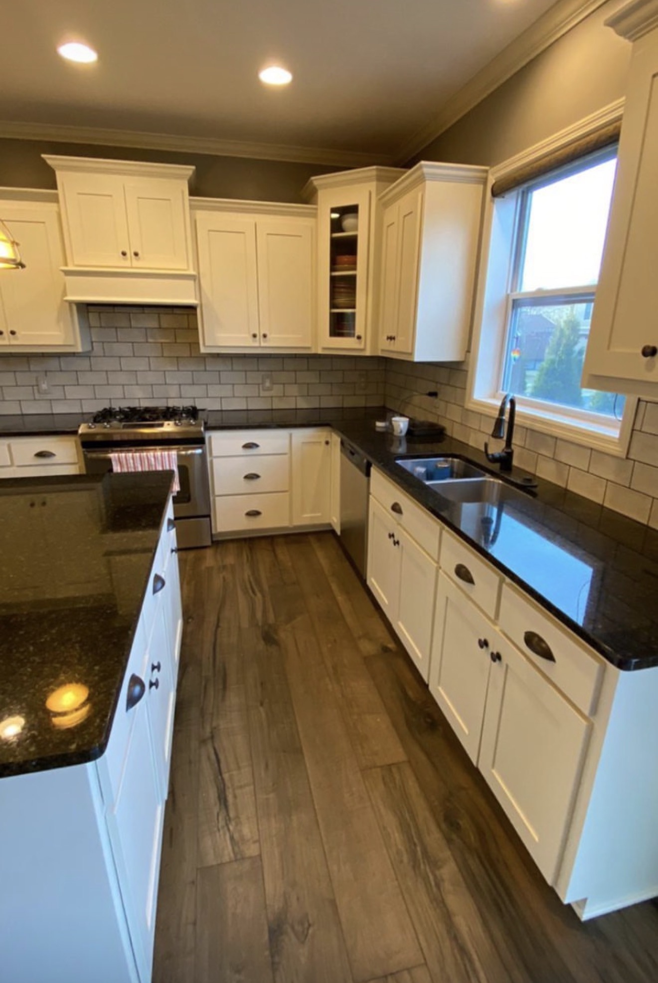 Kitchen Remodel with White Cabinets