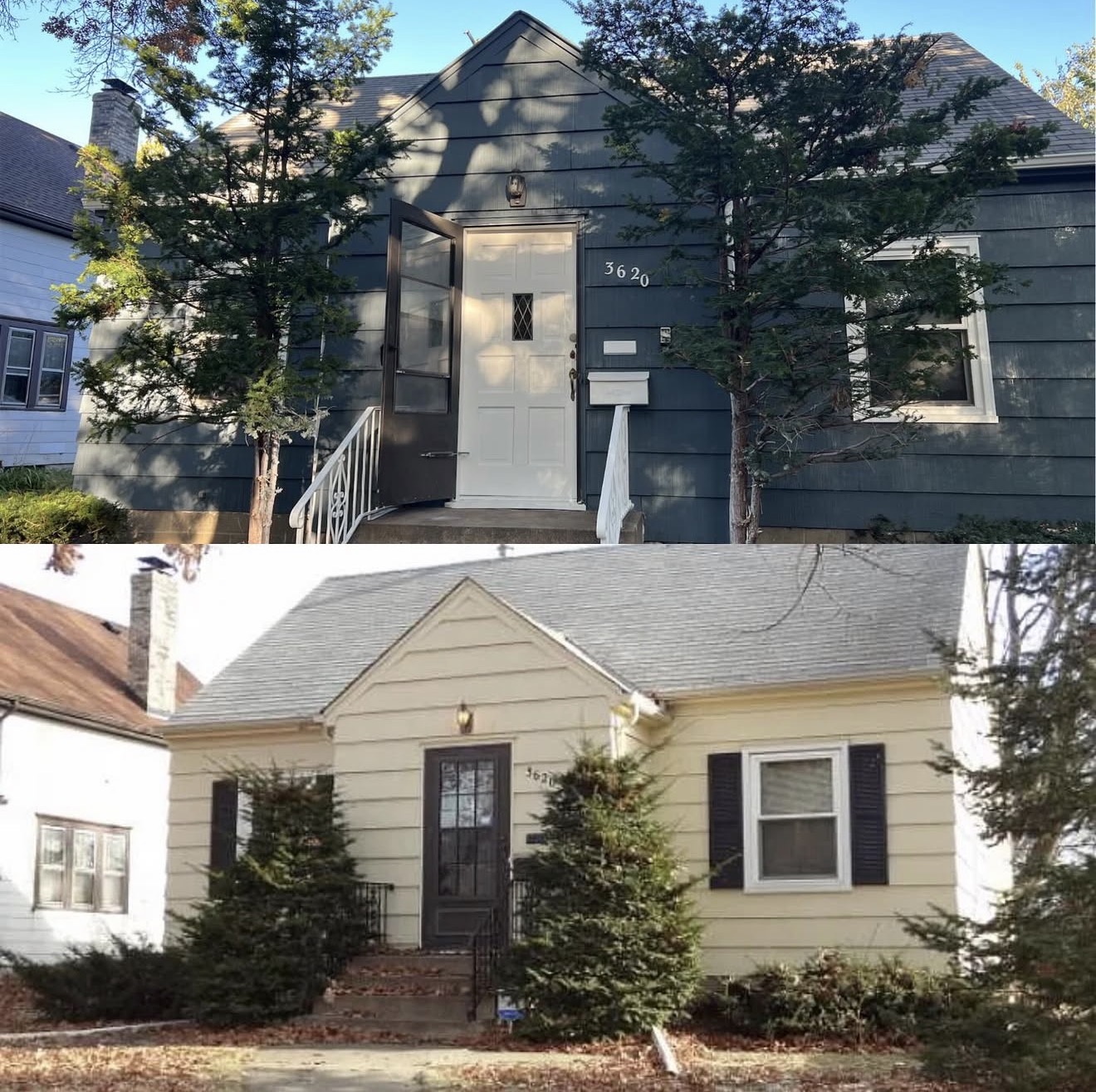 House Exterior Before and After