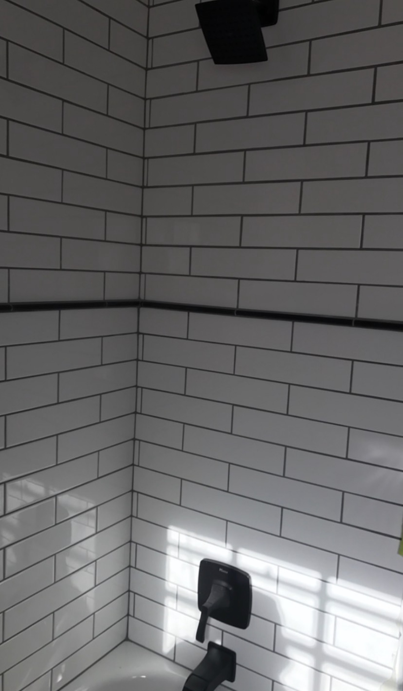 White Subway Tile Shower