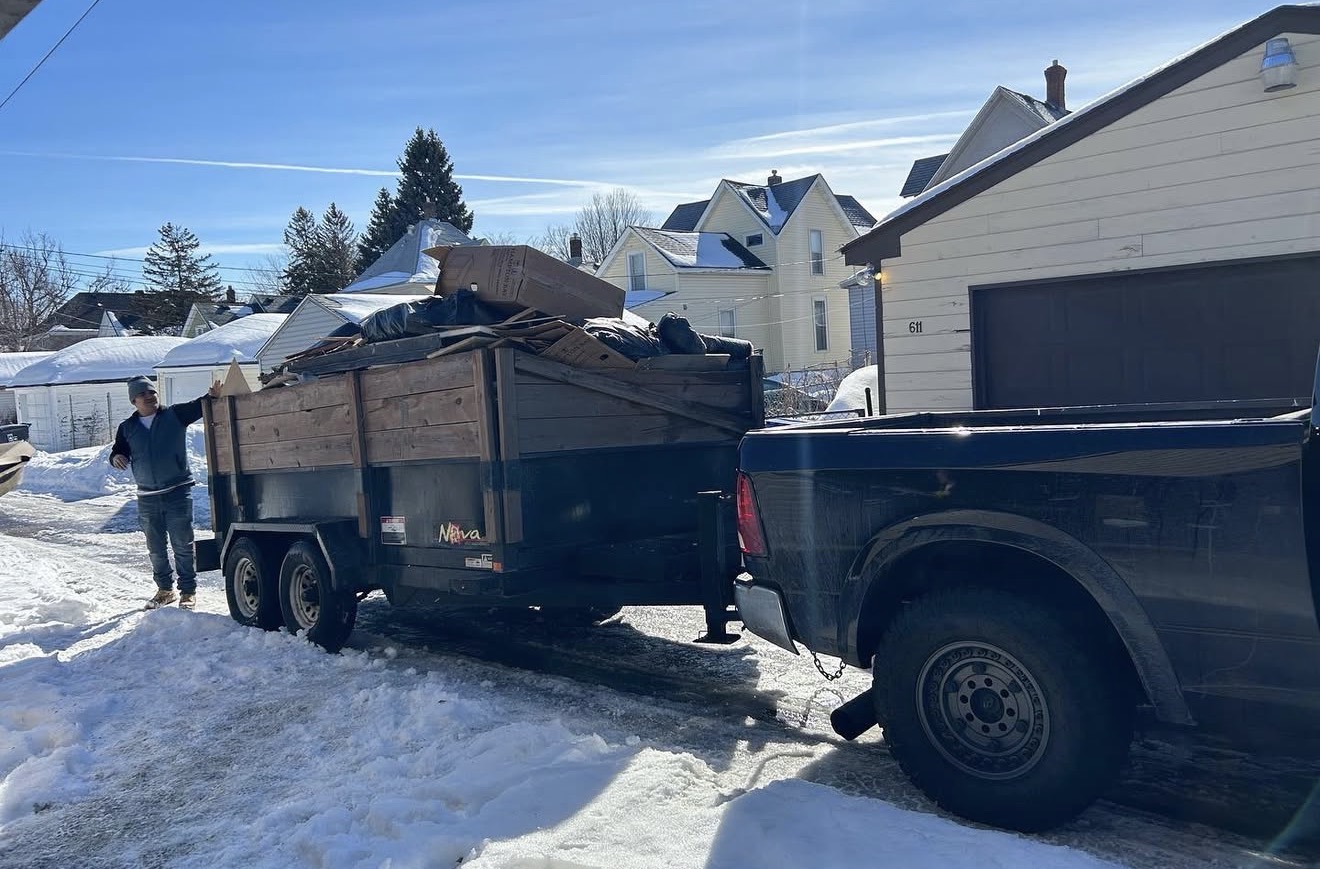 Trailer Full of Debris