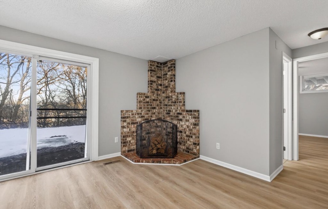 New Flooring and Fireplace