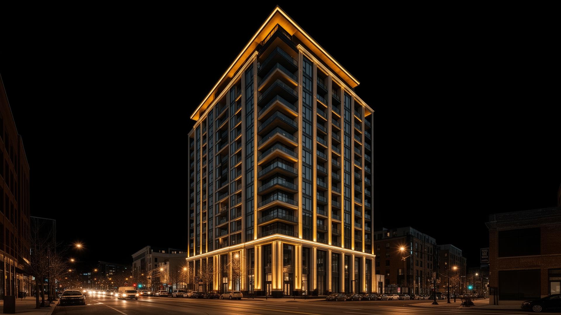 Premium Minnesota construction project at dusk